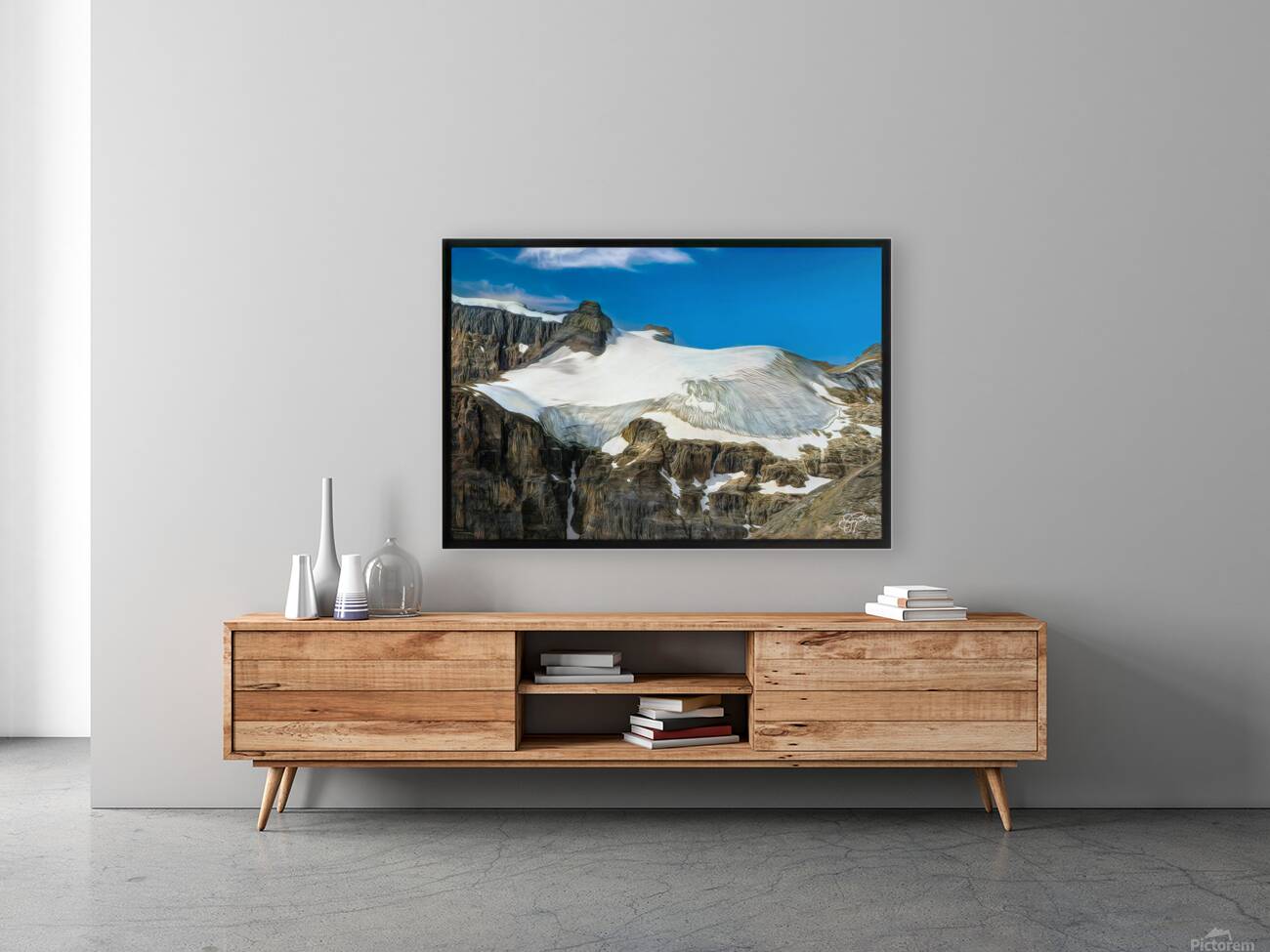 MELTING GLACIER NEAR BANFF impressionist Reproduction