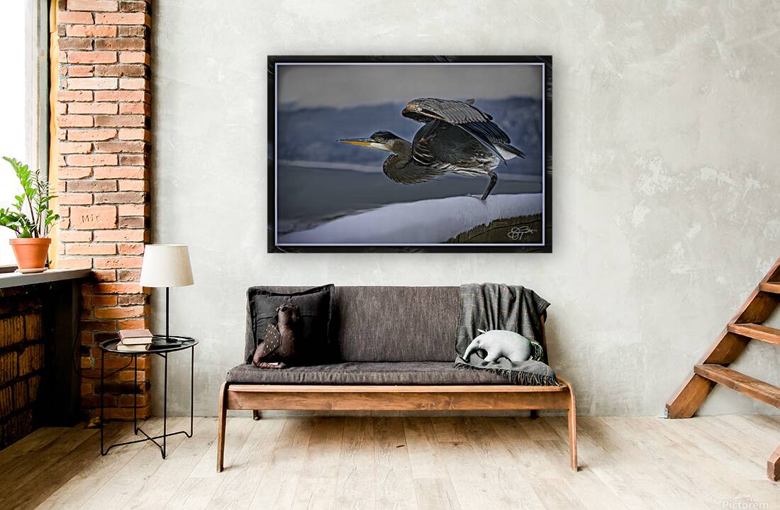 BLUE HERON LIFTOFF Reproduction