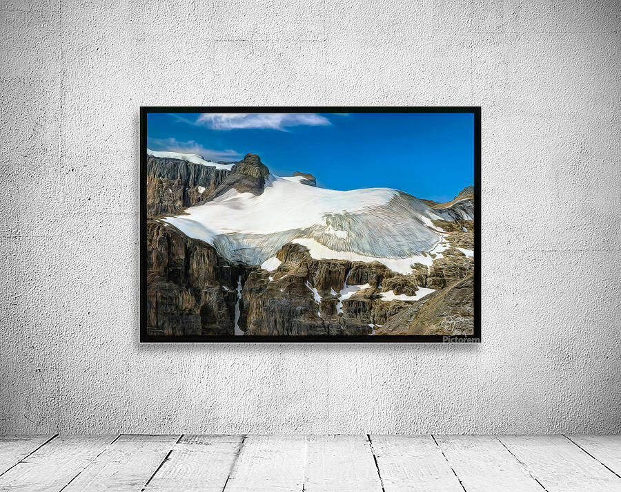 MELTING GLACIER NEAR BANFF impressionist Wall Preview