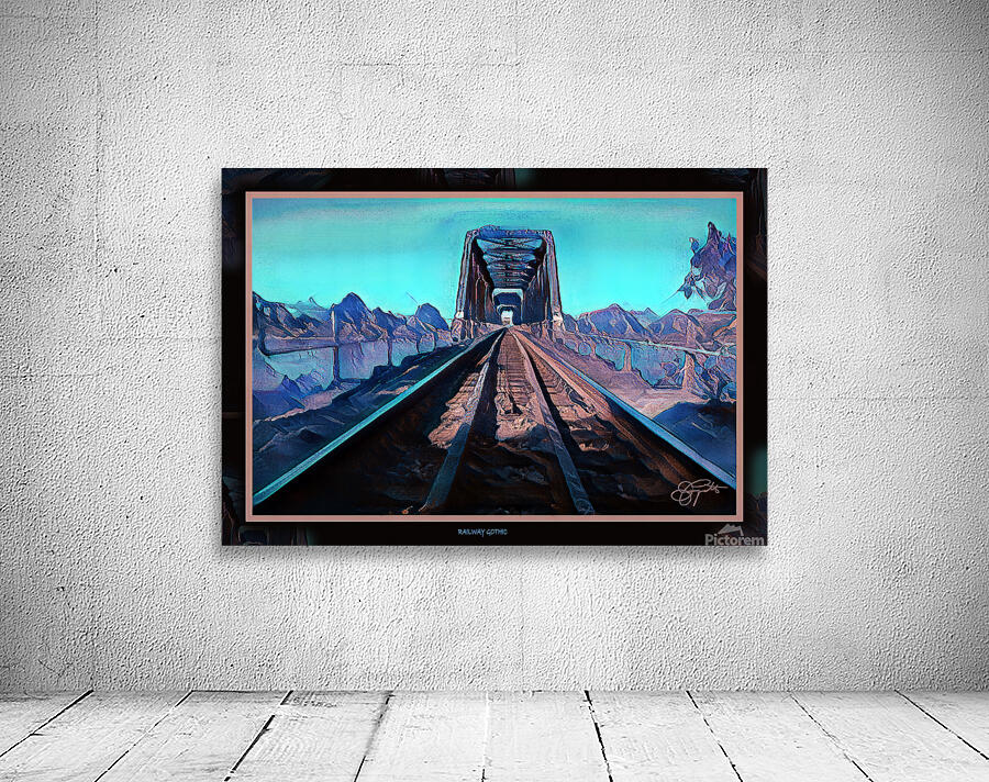 RAILROAD GOTHIC CALGARY TRAIN BRIDGE IN INGLEWOOD Wall Preview