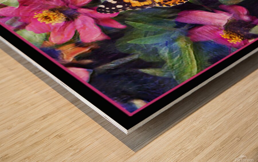 PAINTED LADY BUTTERFLY Wood print