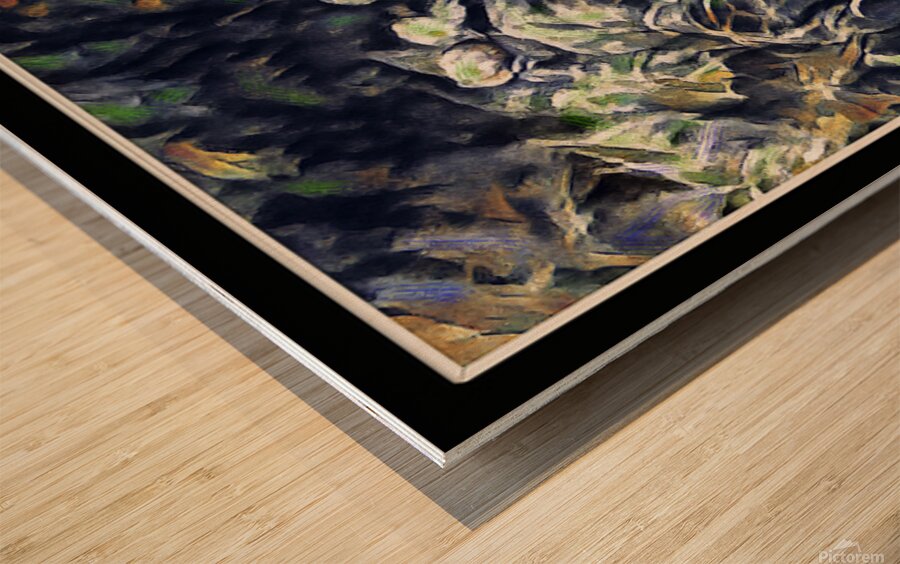 POND REFLECTIONS Abstract Wood print