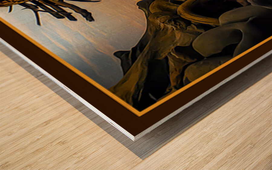 Hi Hon I’m Home Wood print