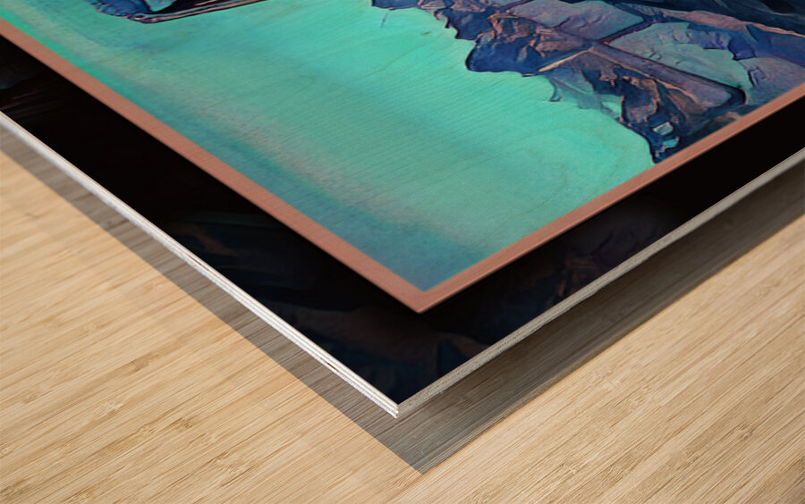 RAILROAD GOTHIC CALGARY TRAIN BRIDGE IN INGLEWOOD Wood print