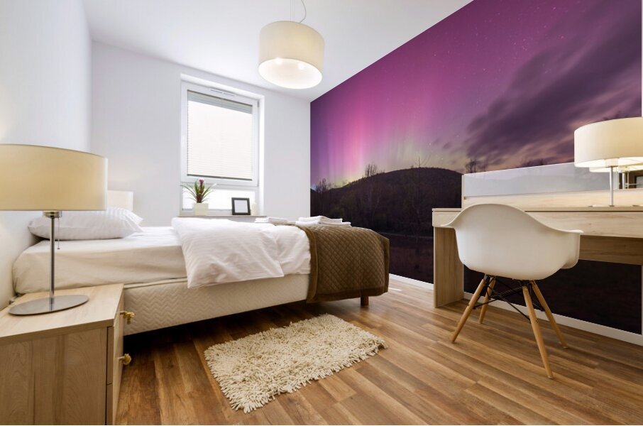 Solar Storm Aurora Mural print