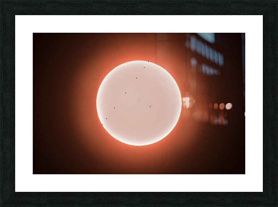 Mercury Across the Sun Picture Frame print