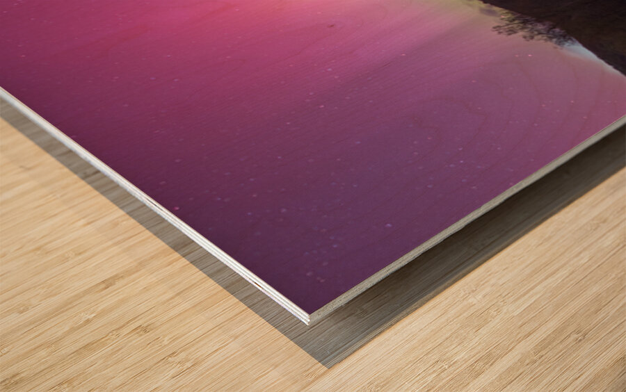 Solar Storm Aurora Wood print