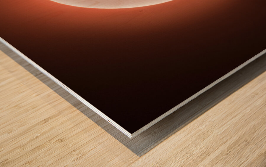 Mercury Across the Sun Wood print