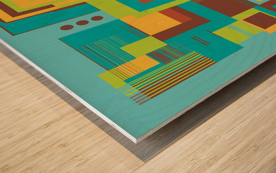 Encoded Wood print