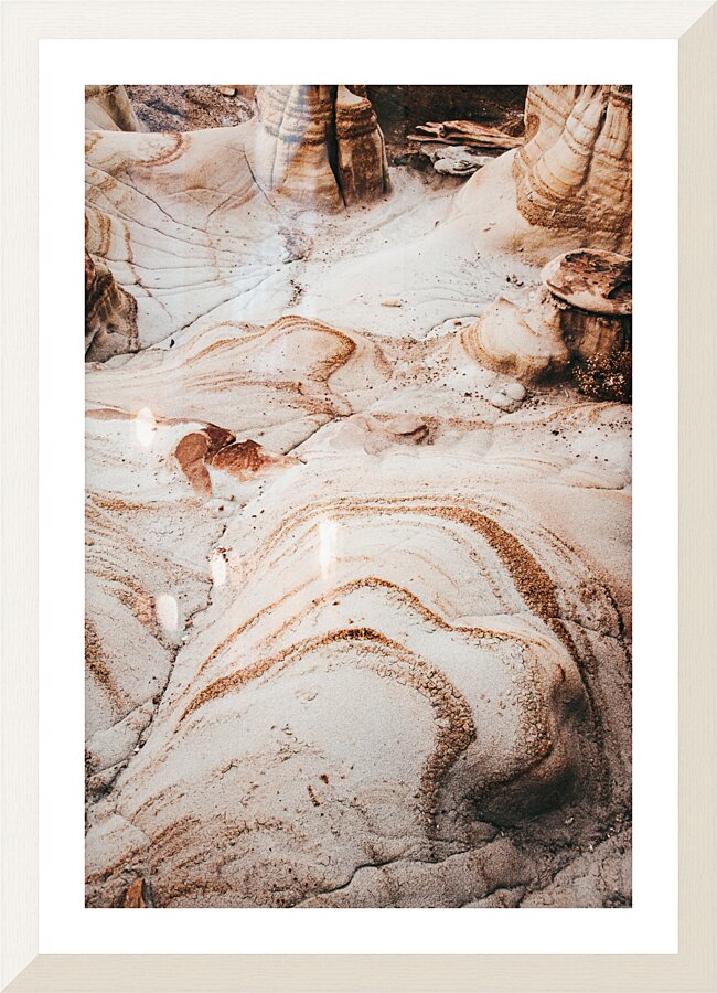 Melting Rock Picture Frame print