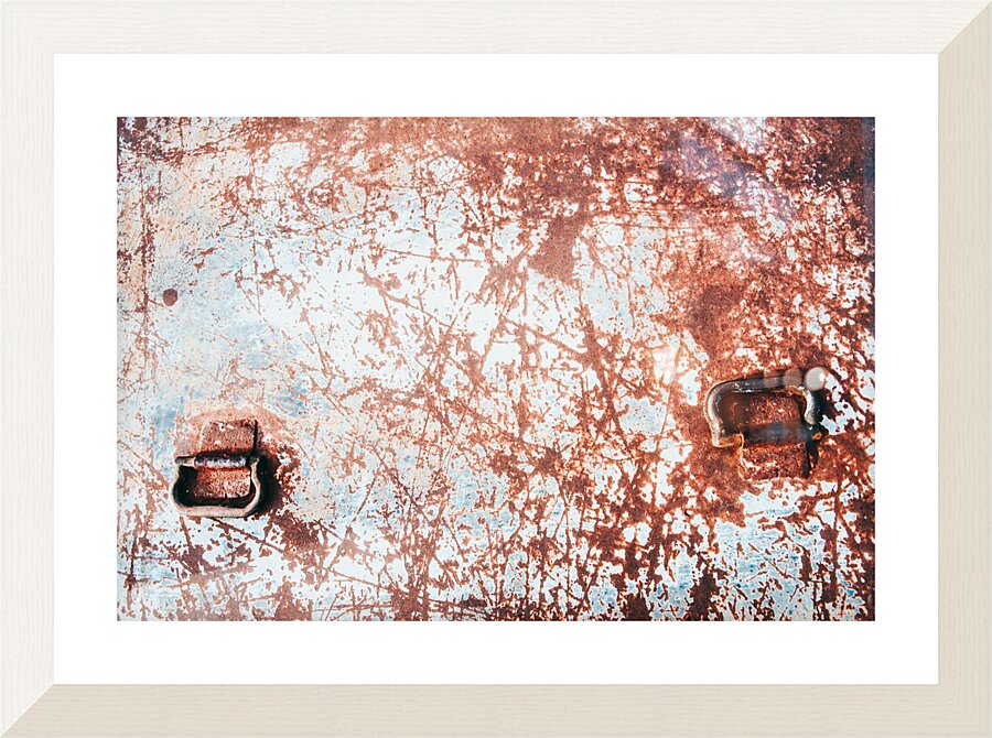 Scars on Metal Picture Frame print