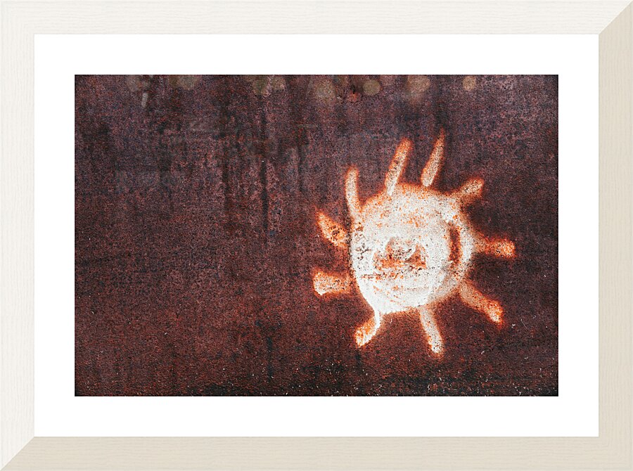Glowing Sun Picture Frame print
