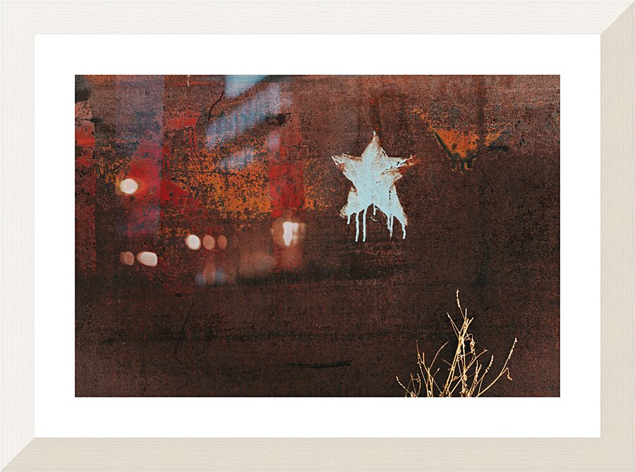 Melting Star Picture Frame print
