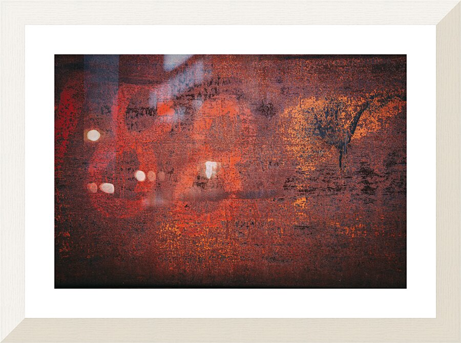 Fading Numbers Picture Frame print