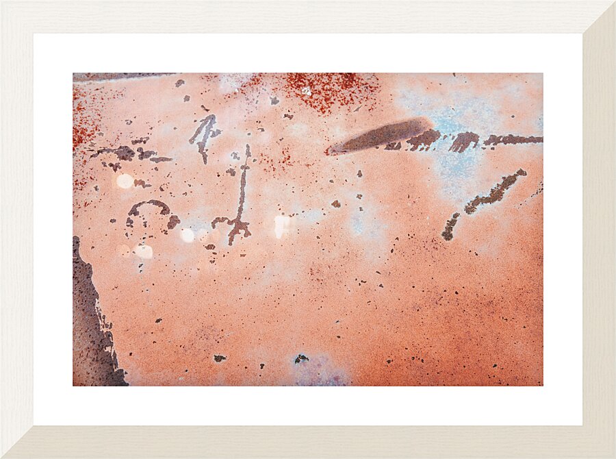 Rust Hieroglyphs Picture Frame print