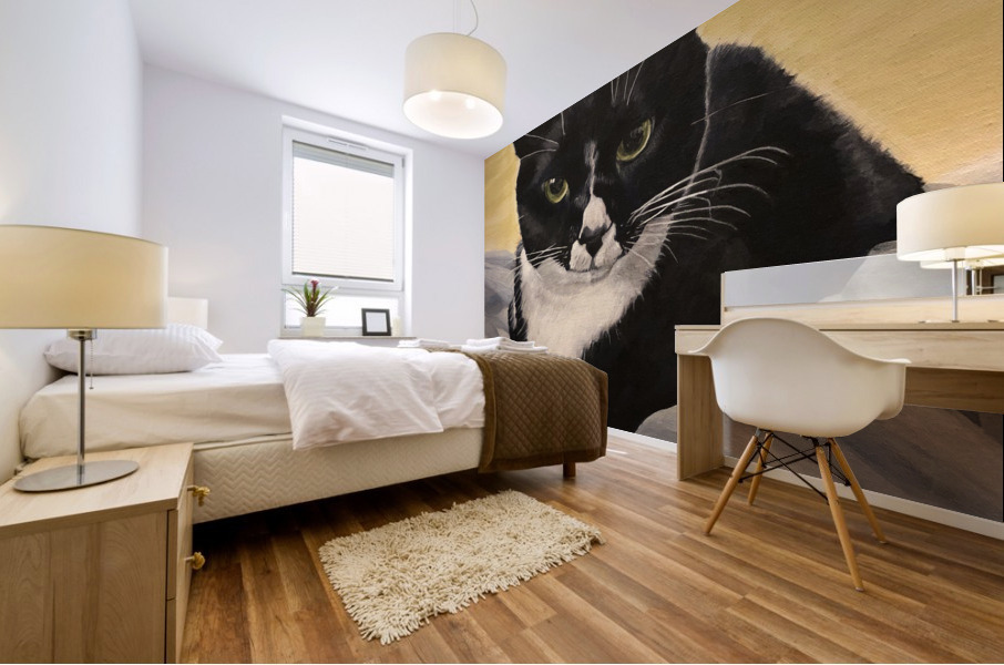Dramatic Cat  Mural print