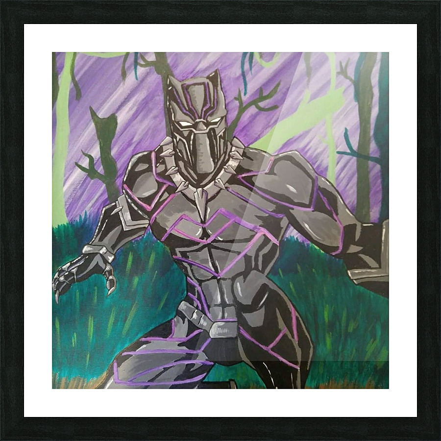 Black Panther Picture Frame print
