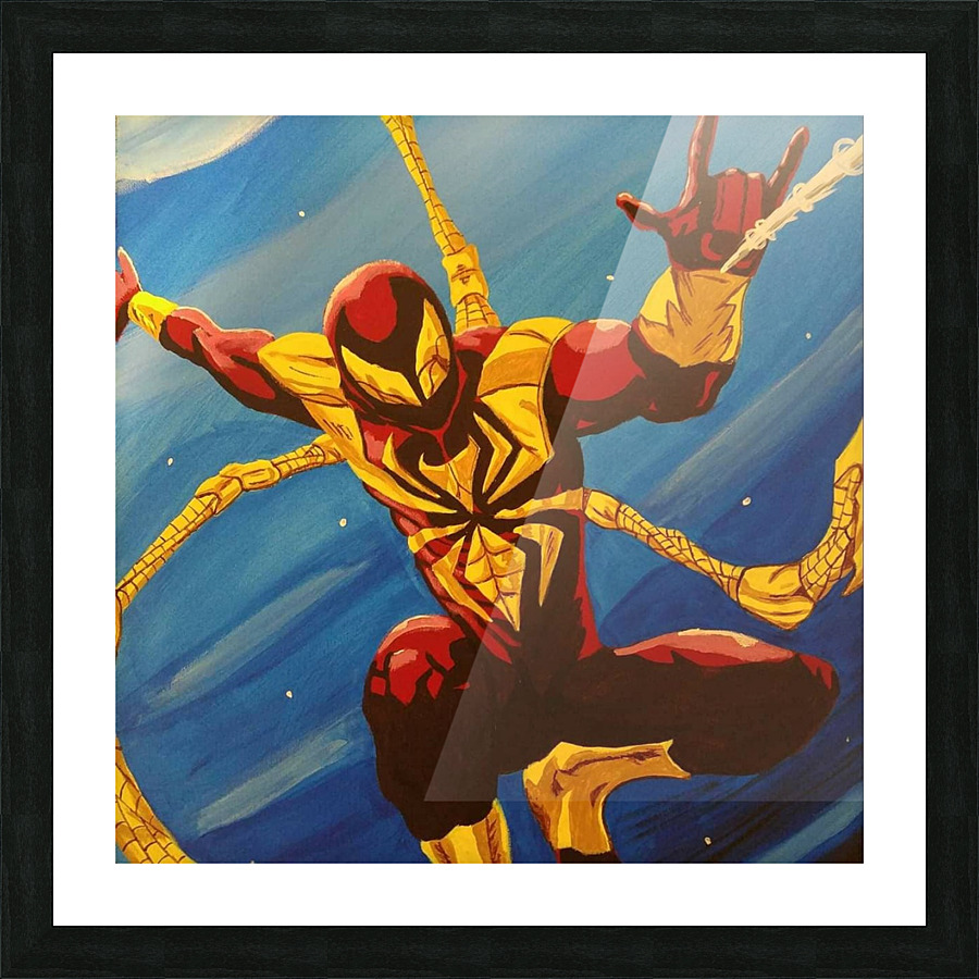 Iron Spiderman Picture Frame print