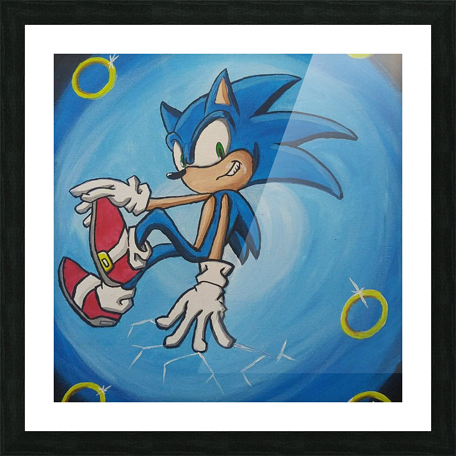 Sonic the Hedgehog  Picture Frame print