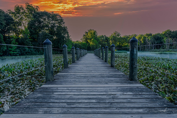 Sunset Serenity on the Boardwalk Digital Download