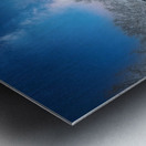 Stillness Beneath the Winter Bridge Metal print