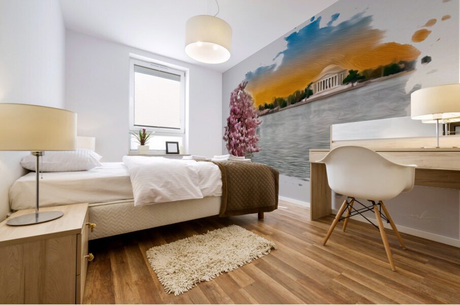 Petals of Reflection Mural print