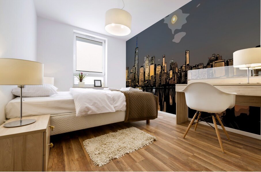 Solstice in the City Mural print