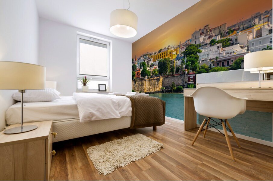 Sunset Over San Juan Soul Mural print