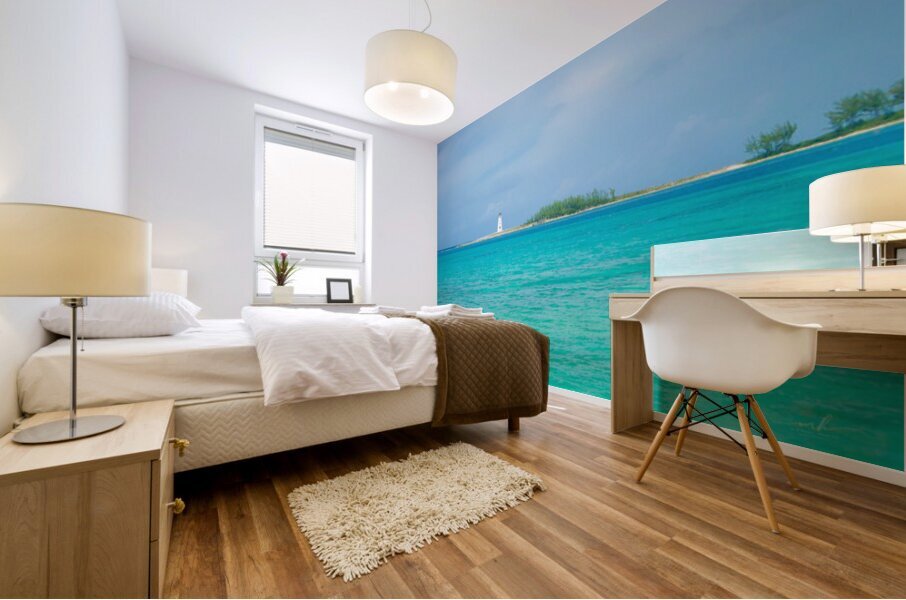 Beacon of the Bahamian Blue Mural print