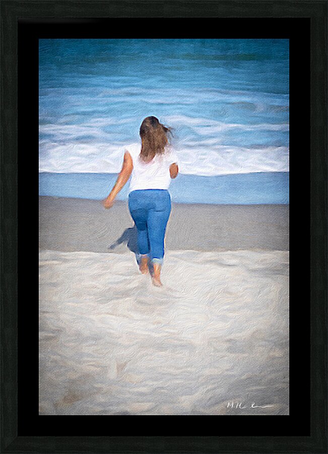 Embrace of the Waves  Picture Frame print