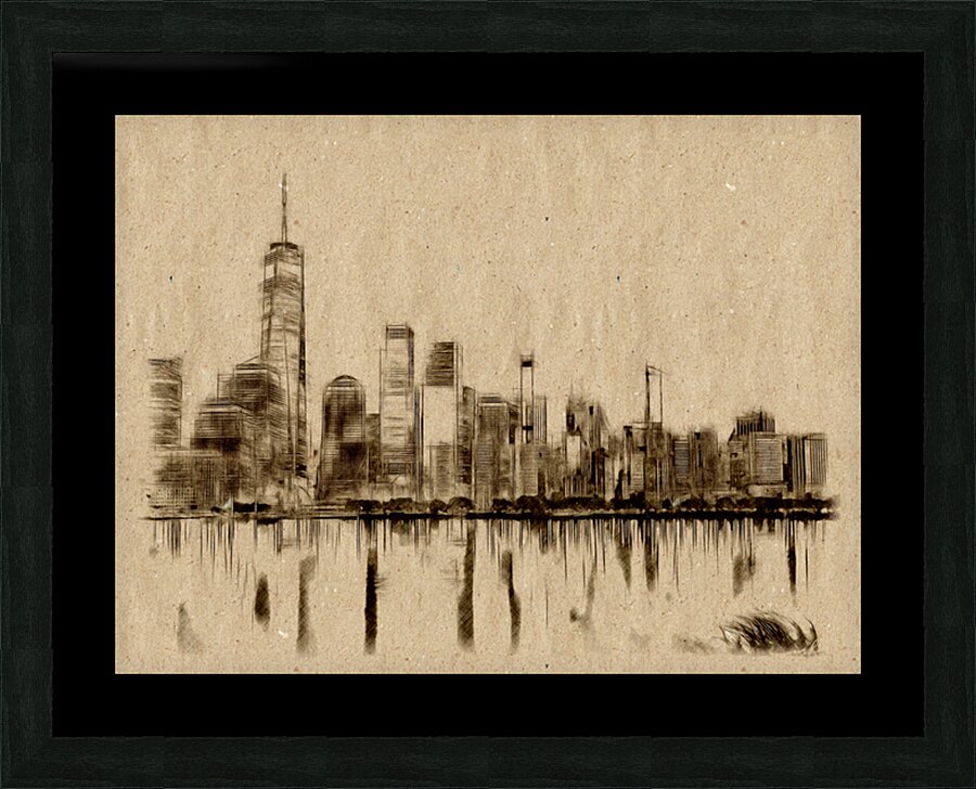 Echoes of Manhattan Picture Frame print