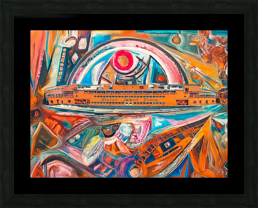 Orange Passage Picture Frame print