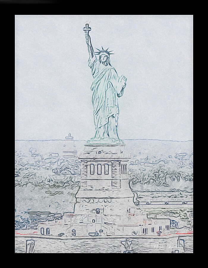 Liberty in Line Picture Frame print