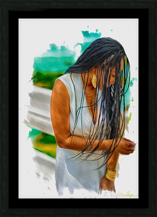 Beneath the Braids Picture Frame print