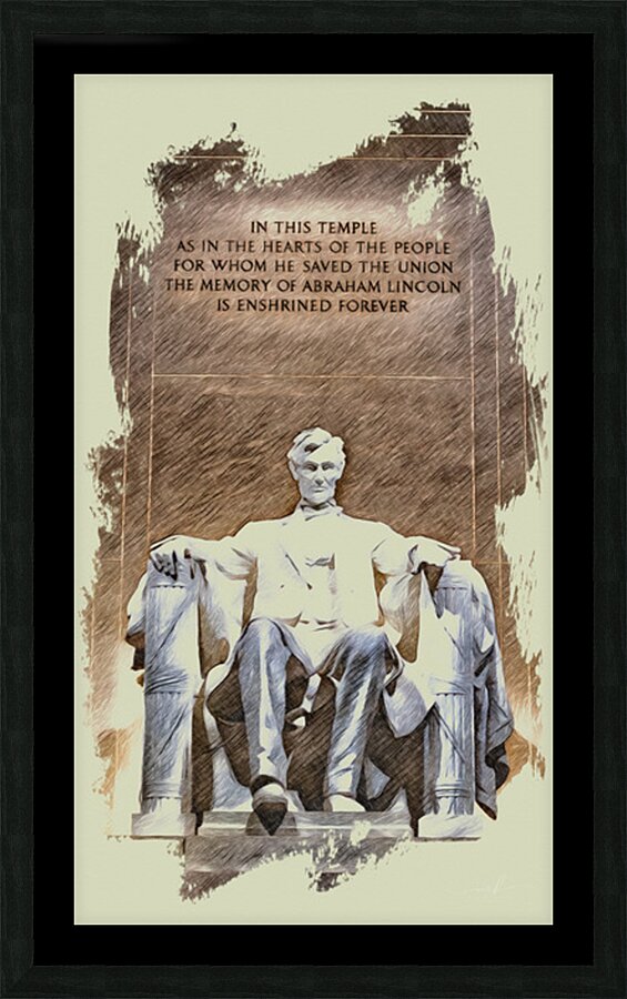 Temple of Resolve Picture Frame print