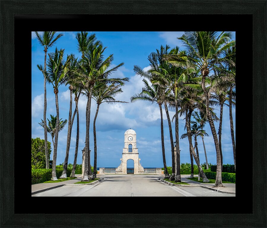 Palm Gate to the Atlantic Picture Frame print
