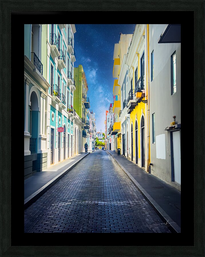 Where Color Walks in Silence Picture Frame print