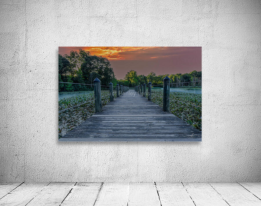 Sunset Serenity on the Boardwalk Wall Preview