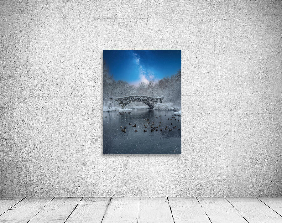 Stillness Beneath the Winter Bridge Wall Preview