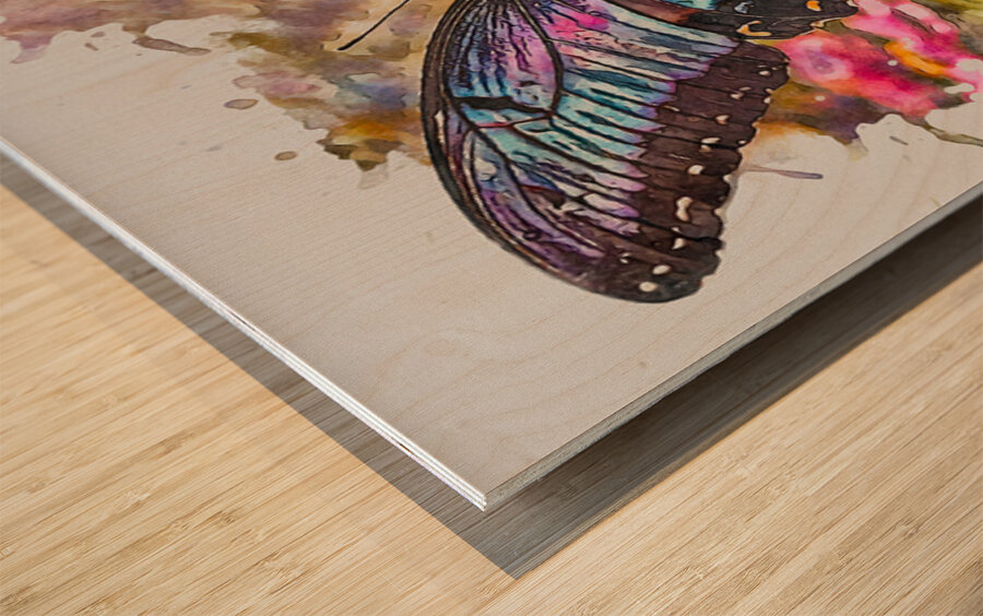 Awakened Wings Wood print