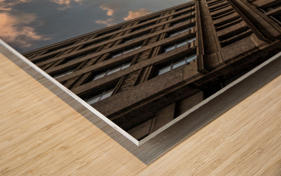 Axis of Light Wood print