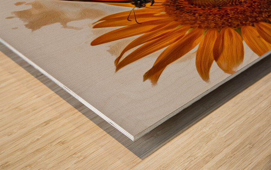 Grace in Bloom Wood print