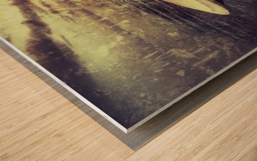 Drift into Dusk Wood print