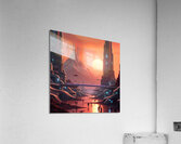 MARS CITY Acrylic Print