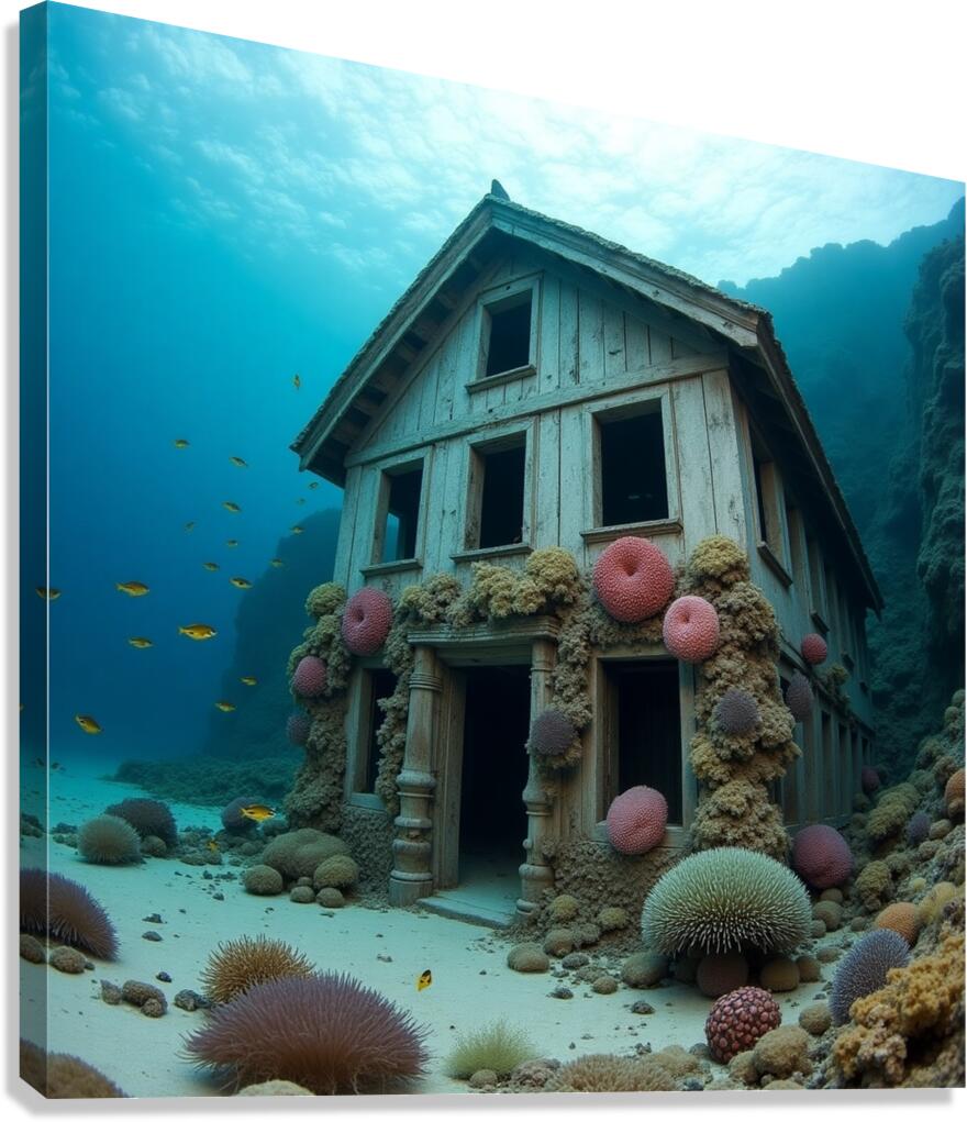 The forgotten house Canvas Print