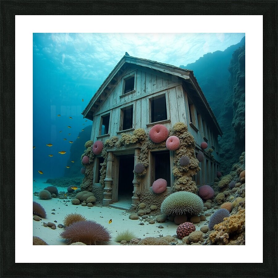 The forgotten house Picture Frame print