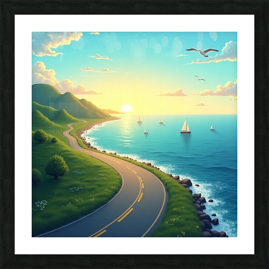 Extended corniche Picture Frame print