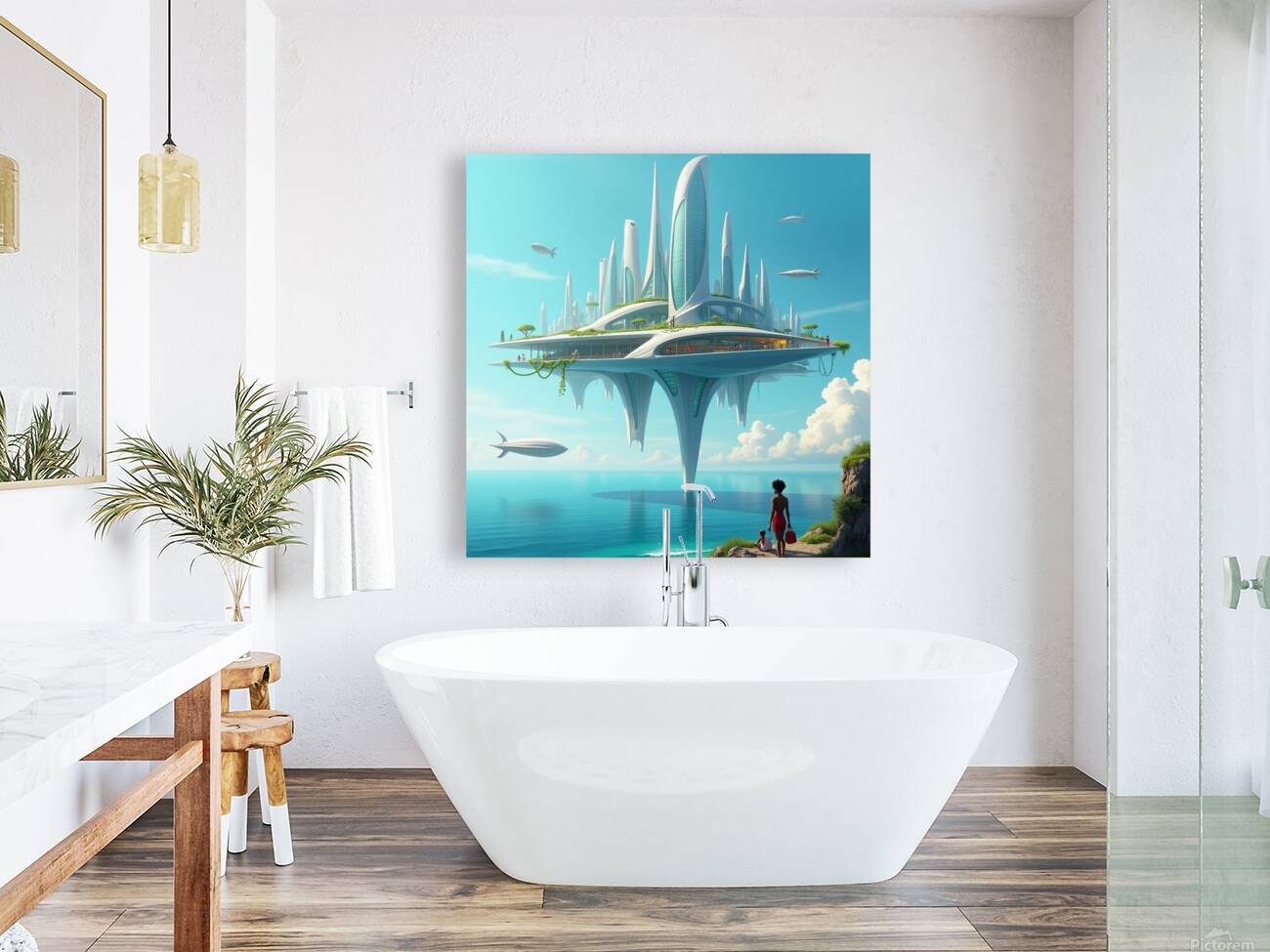 City of the wealthy Reproduction