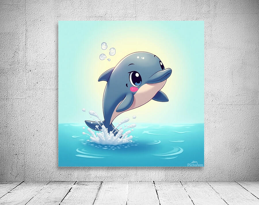 Cute dolphin Wall Preview