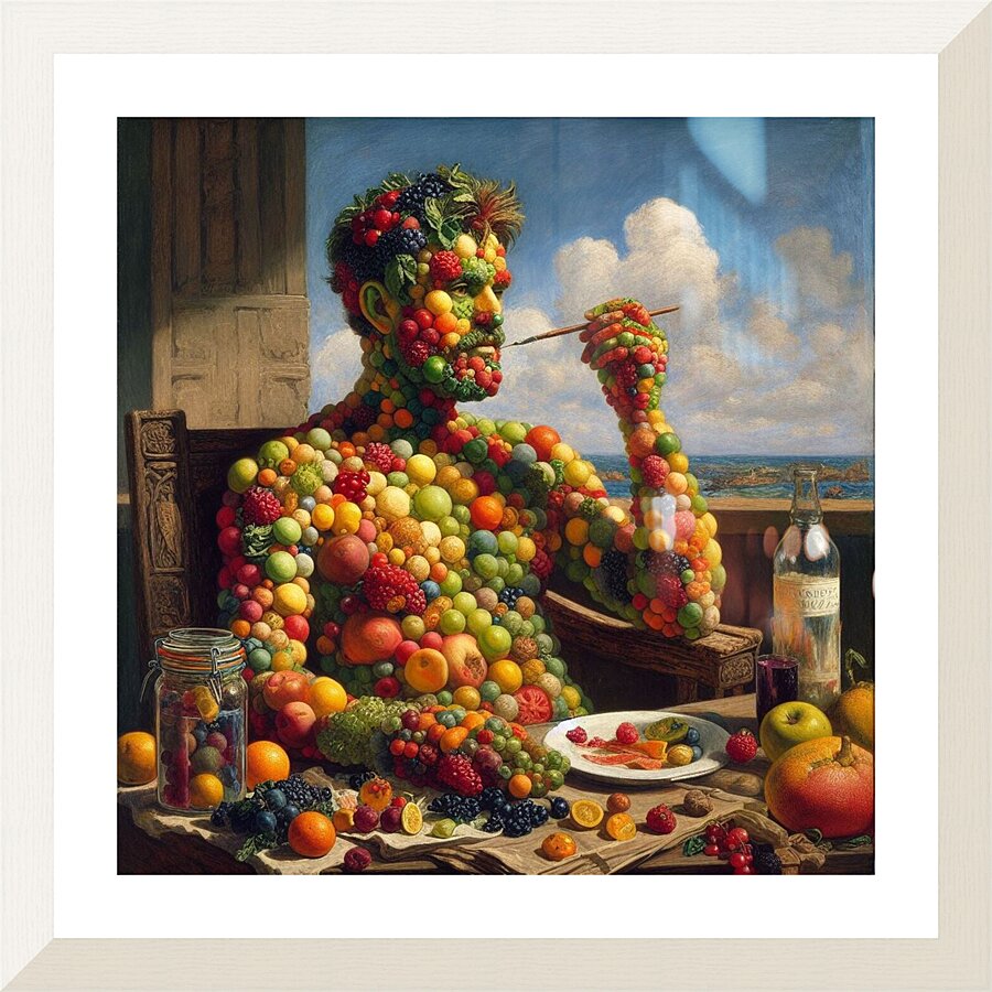 You are what you eat Picture Frame print